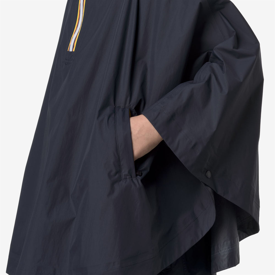 Giacca Poncho Impermeabile Pieghevole Unisex Bambini Blu main