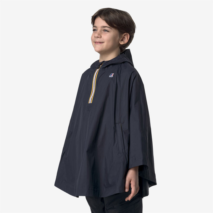 Chubasquero plegable azul unisex para niños 2