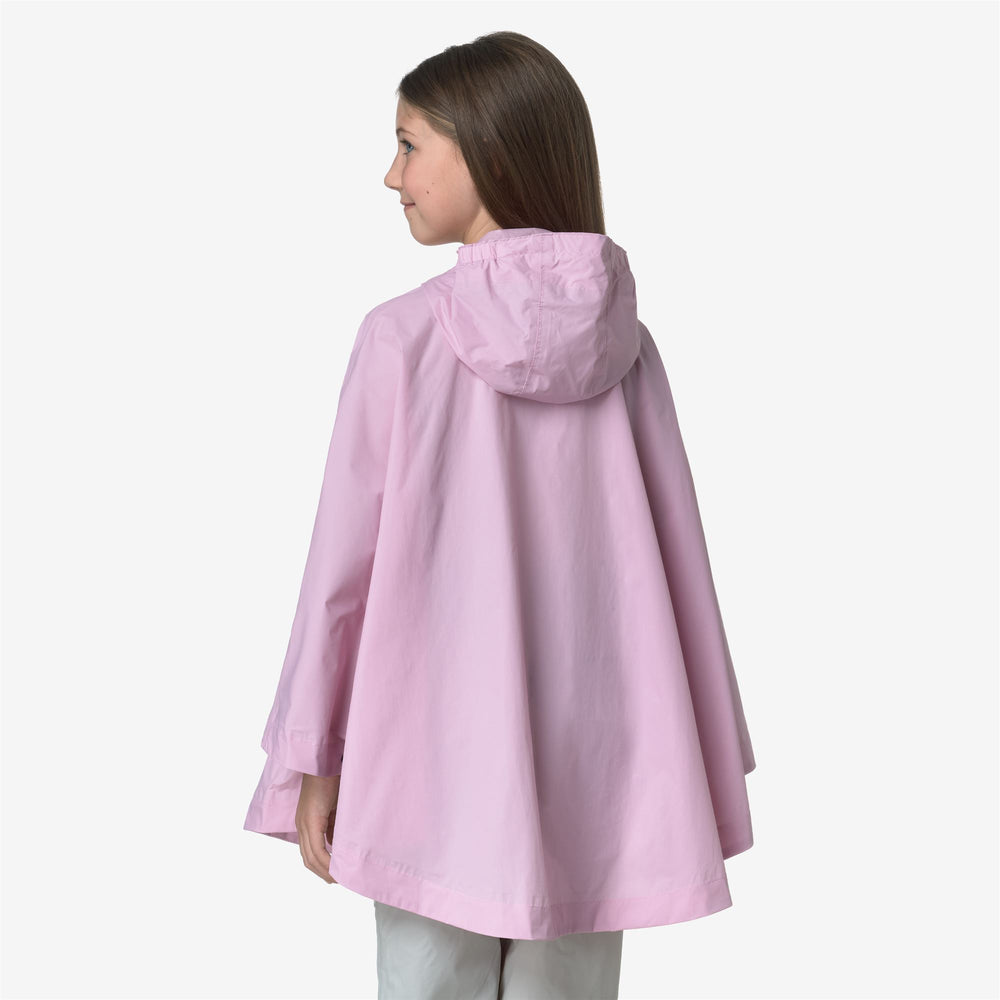 Chubasquero rosa lavanda para niños, ideal para clima variable 02