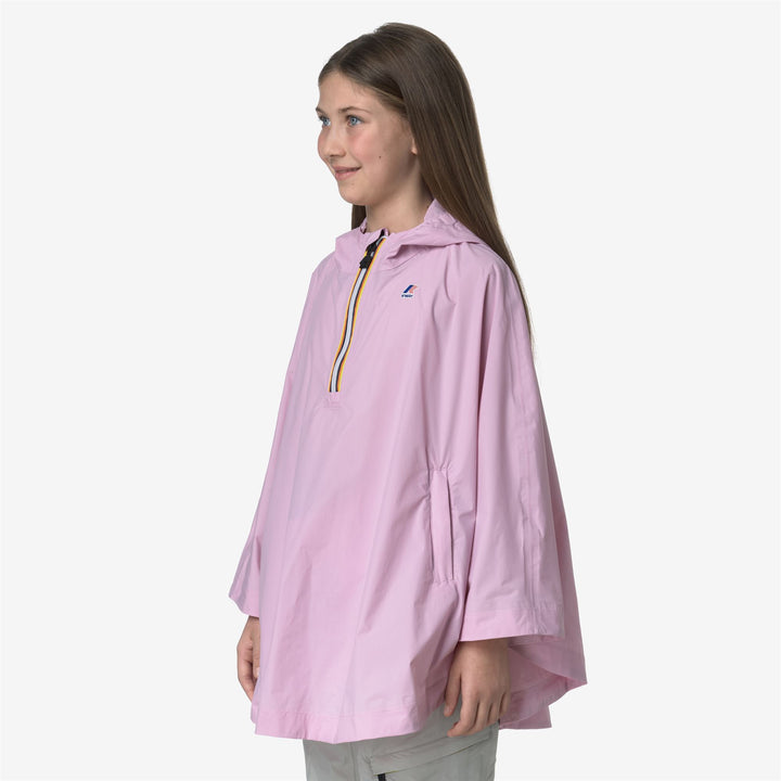 Chubasquero rosa lavanda para niños, ideal para clima variable 2