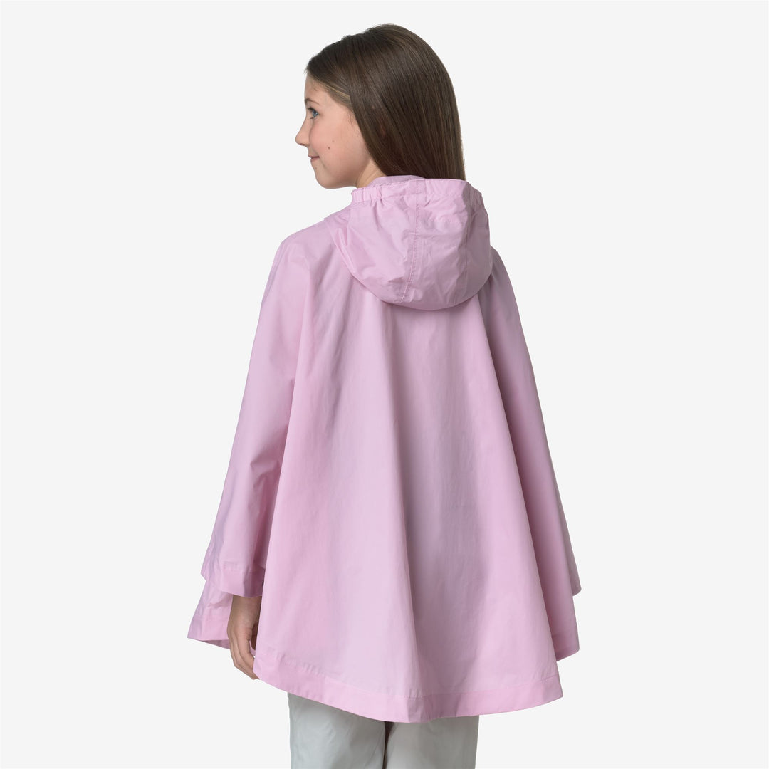 Lavender pink Kids Waterproof Poncho Jacket for Variable Weather main