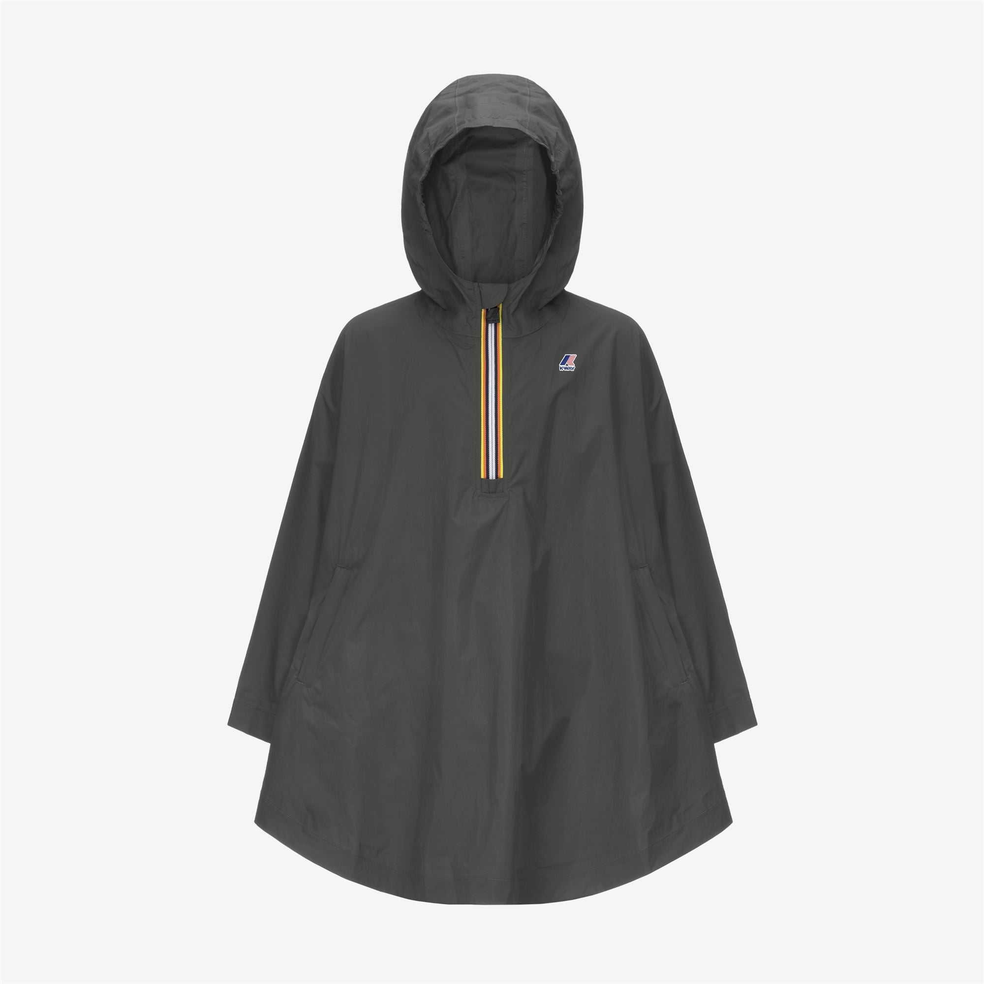 Jackets_KID UNISEX_P. LE VRAI 4.0 MORGAN_Poncho_GREEN BLACKISH - Commercial 1