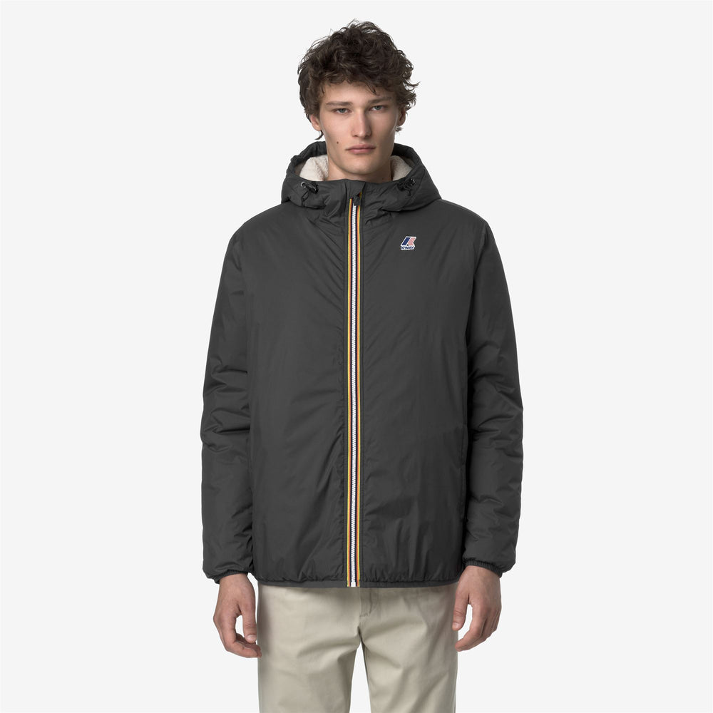 Grey unisex Mid-Season Waterproof Jacket with Synthetic Padding 02