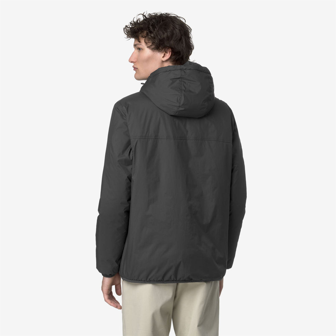 Chaqueta impermeable unisex gris de entretiempo con acolchado sintético main