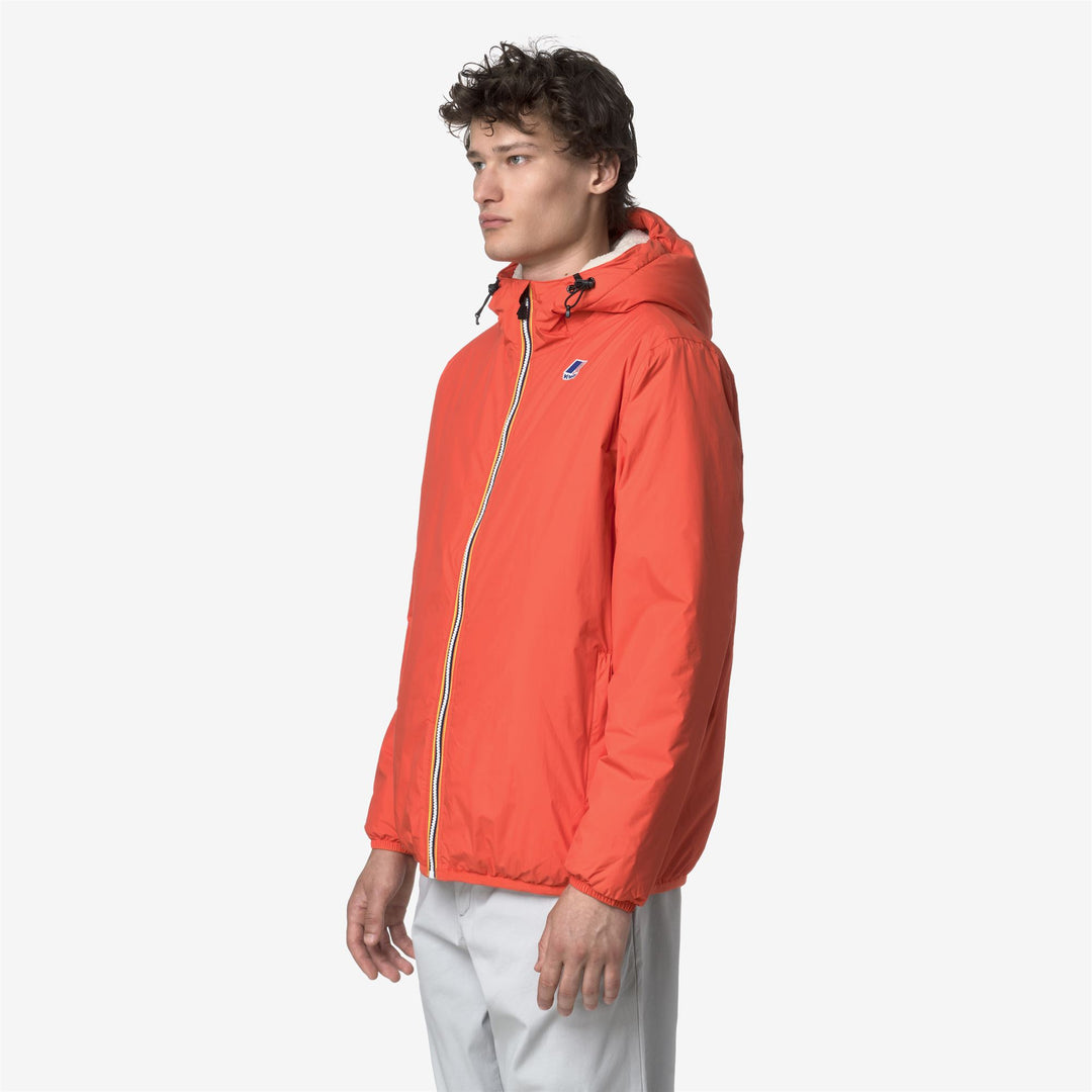 Chaqueta impermeable unisex naranja de entretiempo con acolchado sintético main
