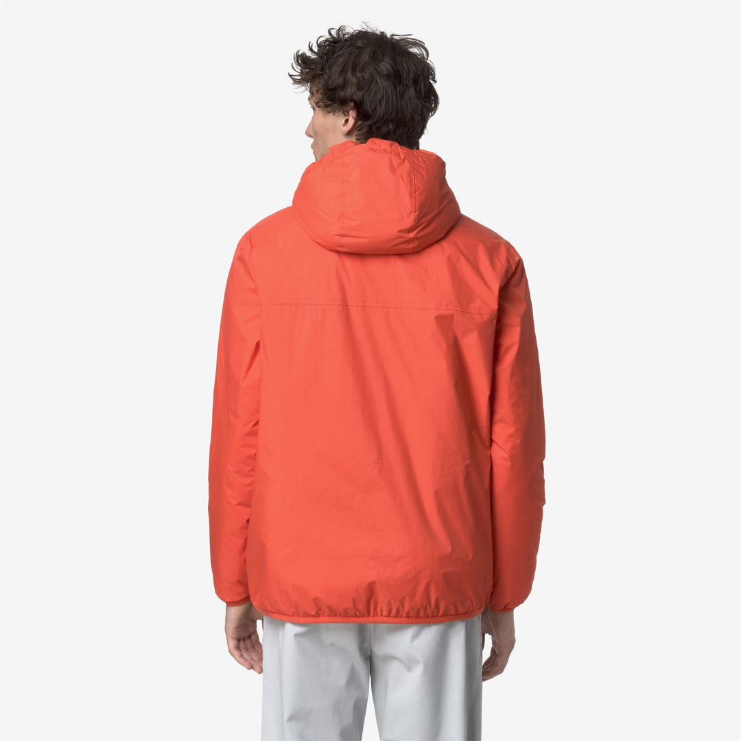 Chaqueta impermeable unisex naranja de entretiempo con acolchado sintético main
