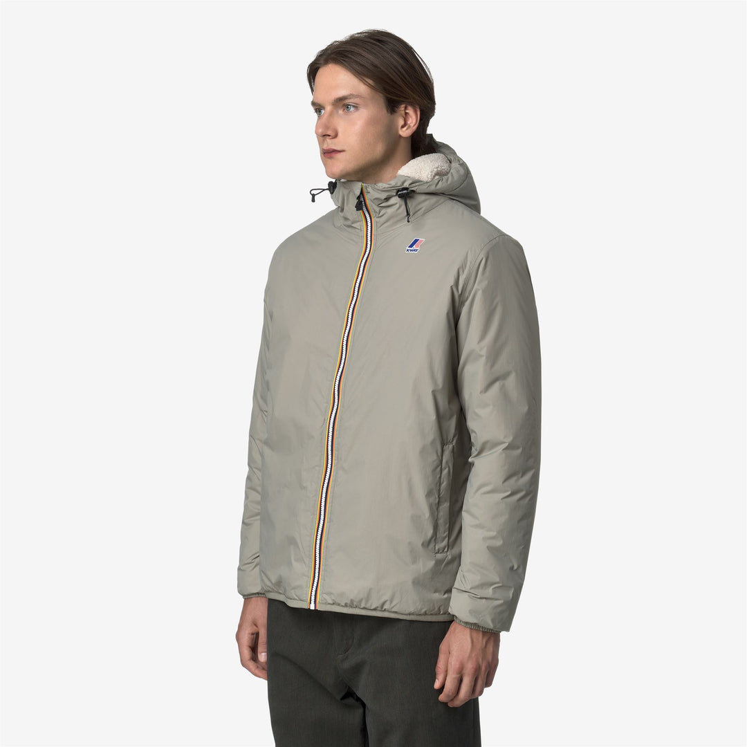 Chaqueta impermeable unisex verde de entretiempo Claude main