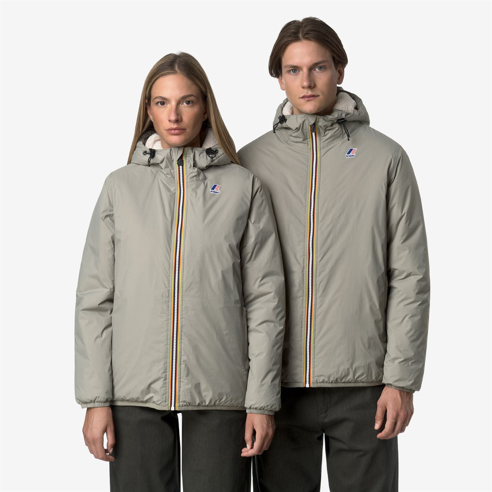 Chaqueta impermeable unisex verde de entretiempo Claude 02