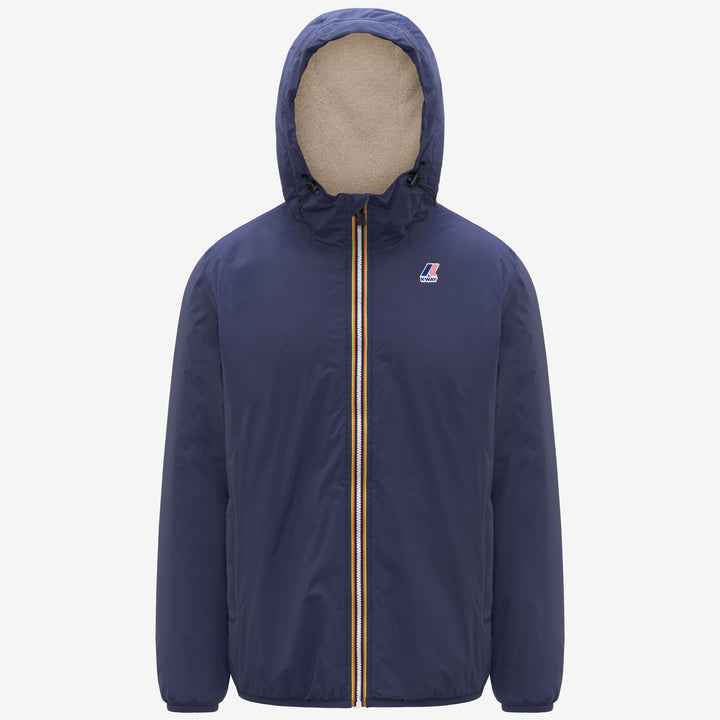 Chaqueta impermeable unisex de entretiempo azul profundo con acolchado sintético 1