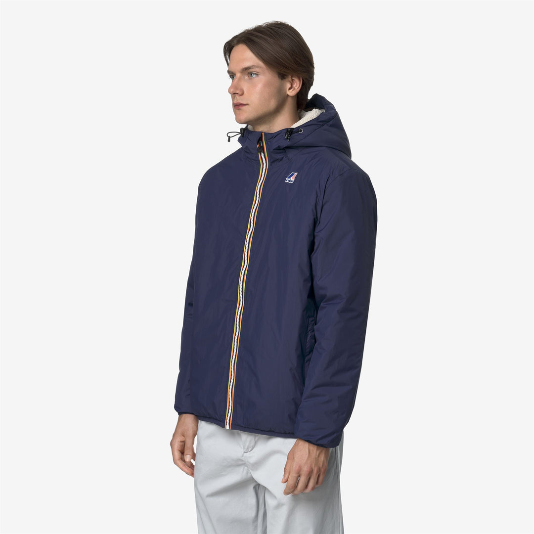 Chaqueta impermeable unisex de entretiempo azul profundo con acolchado sintético main