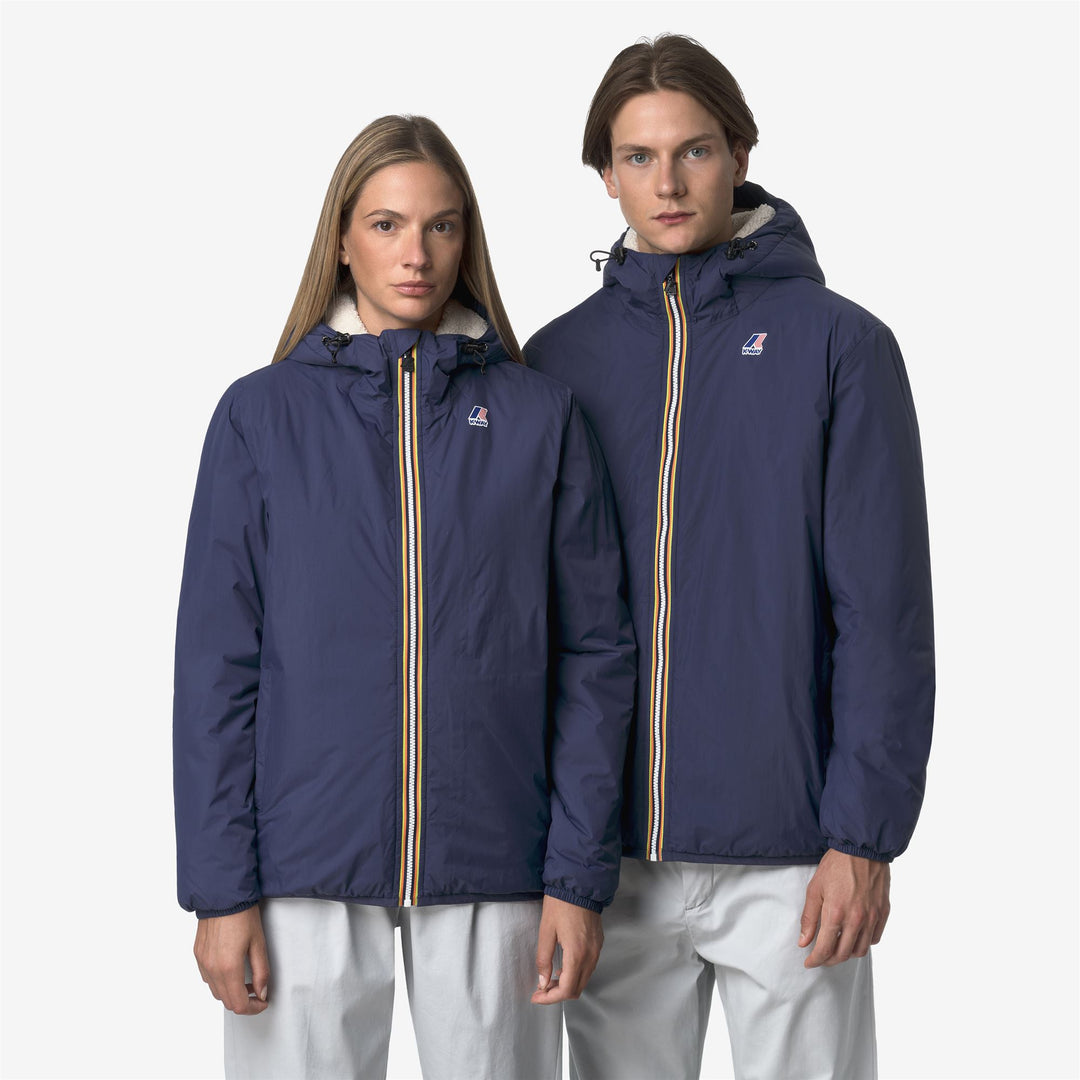Chaqueta impermeable unisex de entretiempo azul profundo con acolchado sintético main