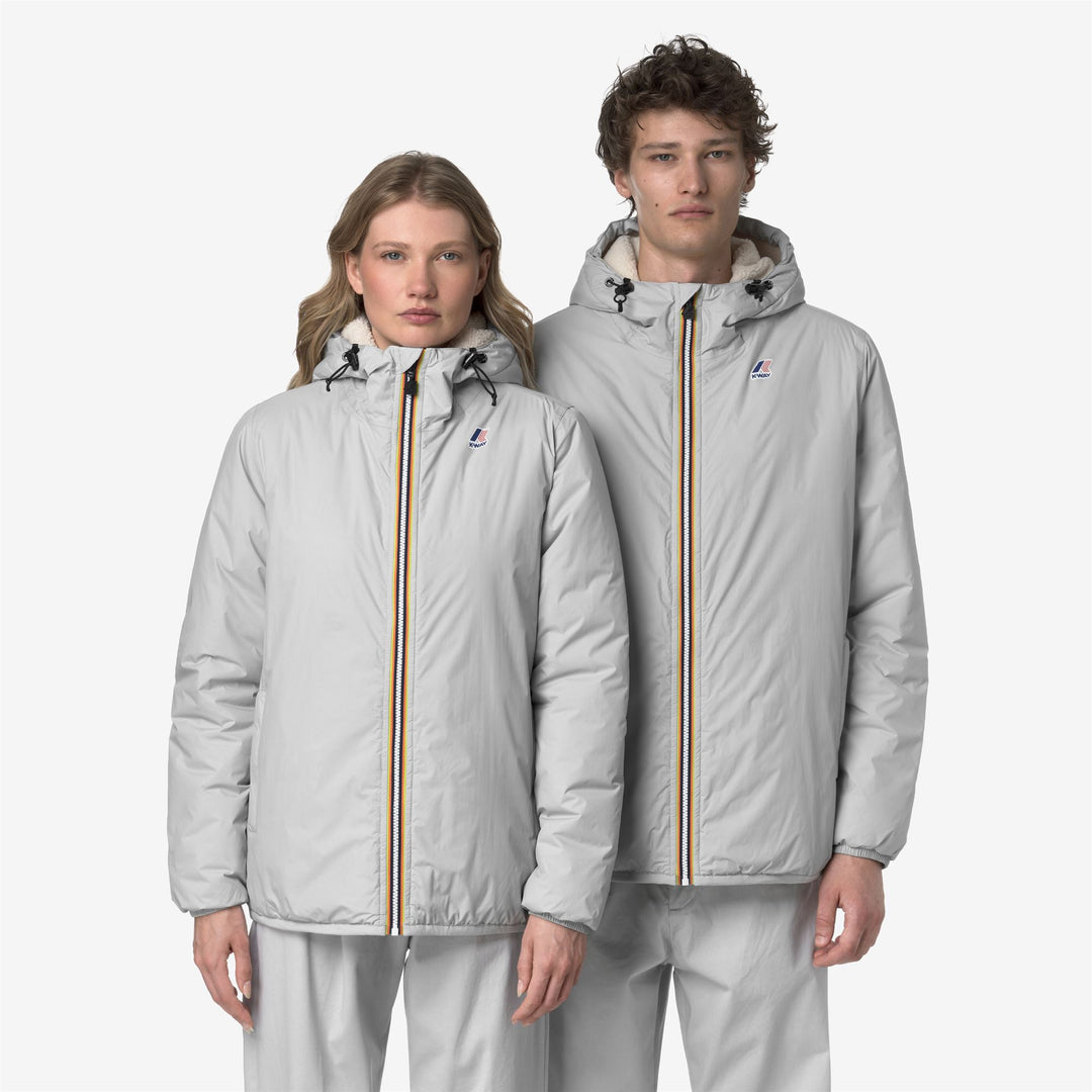 Chaqueta impermeable unisex gris de entretiempo con acolchado sintético main