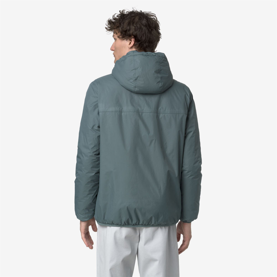 Chaqueta impermeable unisex verde de entretiempo con acolchado sintético main