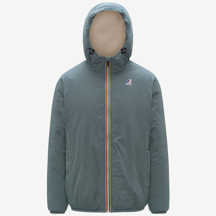 Green unisex Waterproof Mid-Season Jacket with Synthetic Padding 1