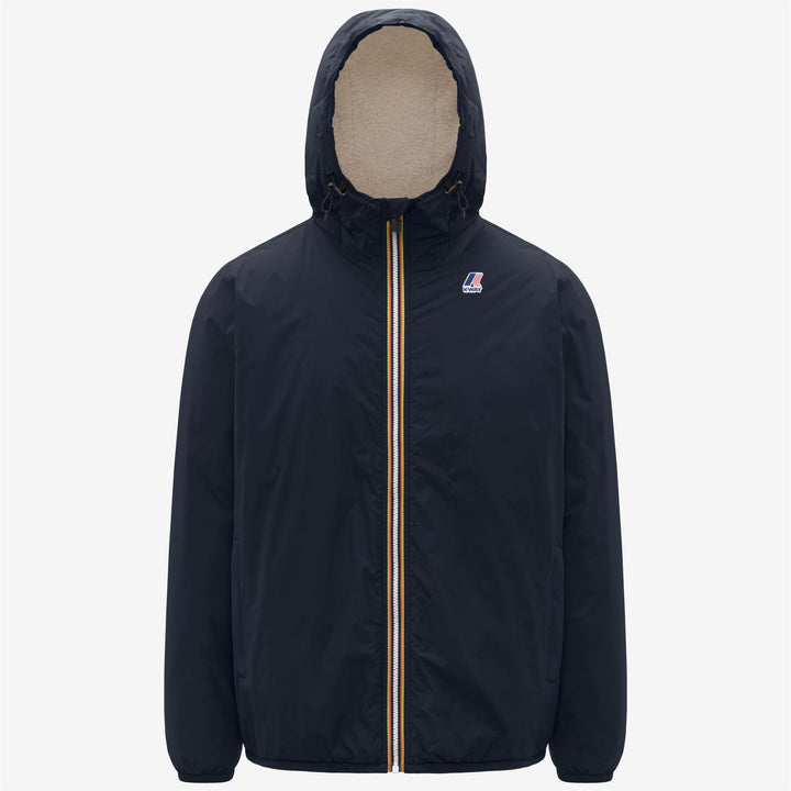 Chaqueta impermeable unisex azul de entretiempo con acolchado sintético 1