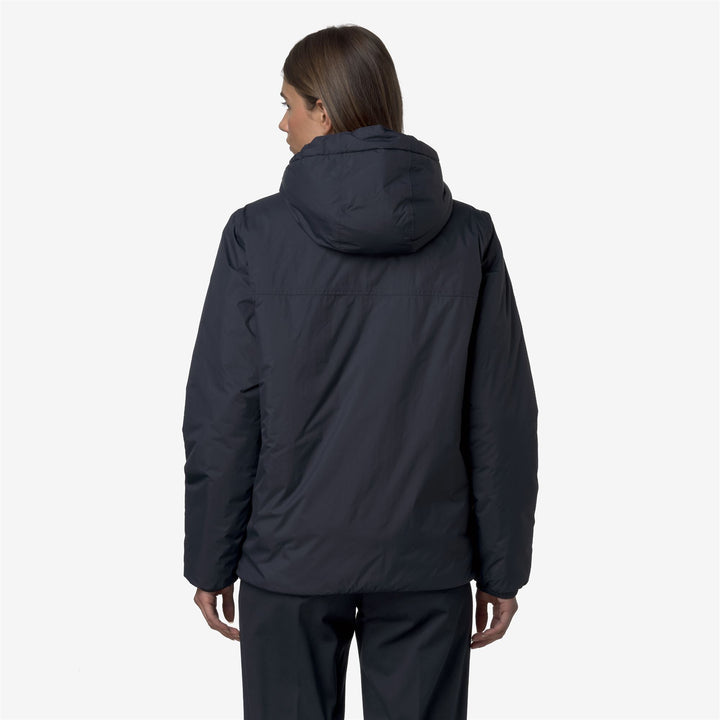 Chaqueta impermeable unisex azul de entretiempo con acolchado sintético 5