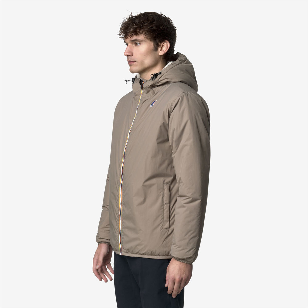 Chaqueta impermeable unisex beige de entretiempo con aislamiento sintético main