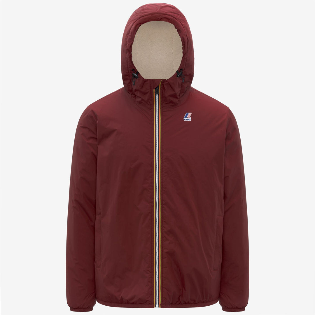 Red Unisex Mid-Season Waterproof Jacket with Synthetic Insulation 01