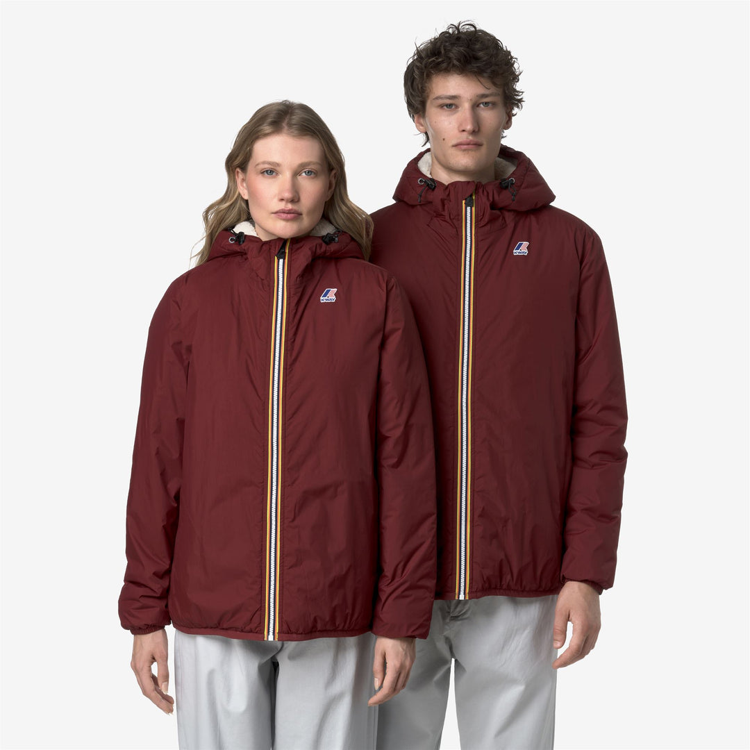Red Unisex Mid-Season Waterproof Jacket with Synthetic Insulation main