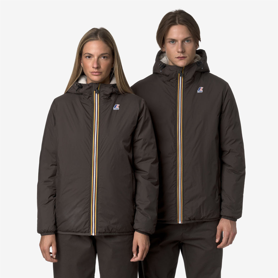 Chaqueta impermeable unisex de entretiempo con aislamiento en color oliva negro main