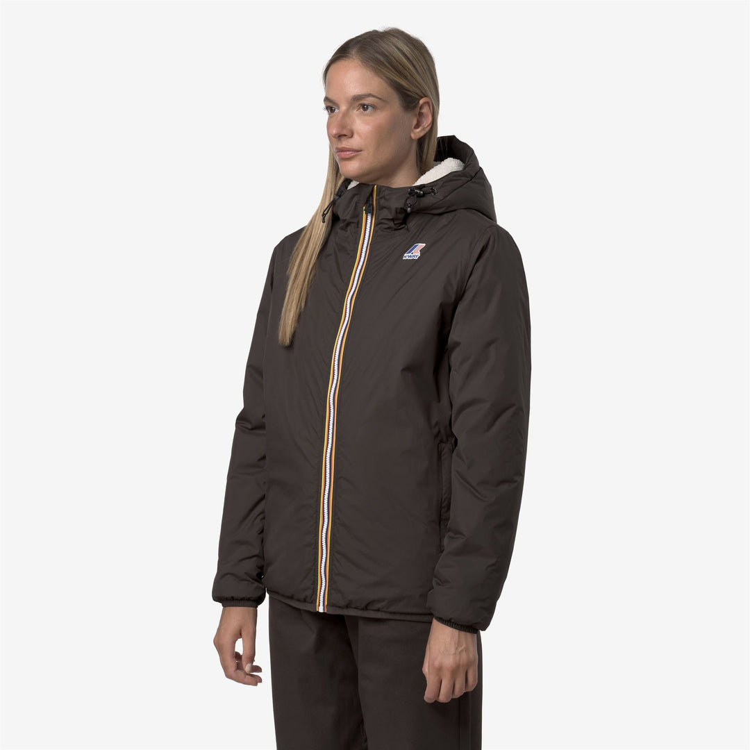 Chaqueta impermeable unisex de entretiempo con aislamiento en color oliva negro main