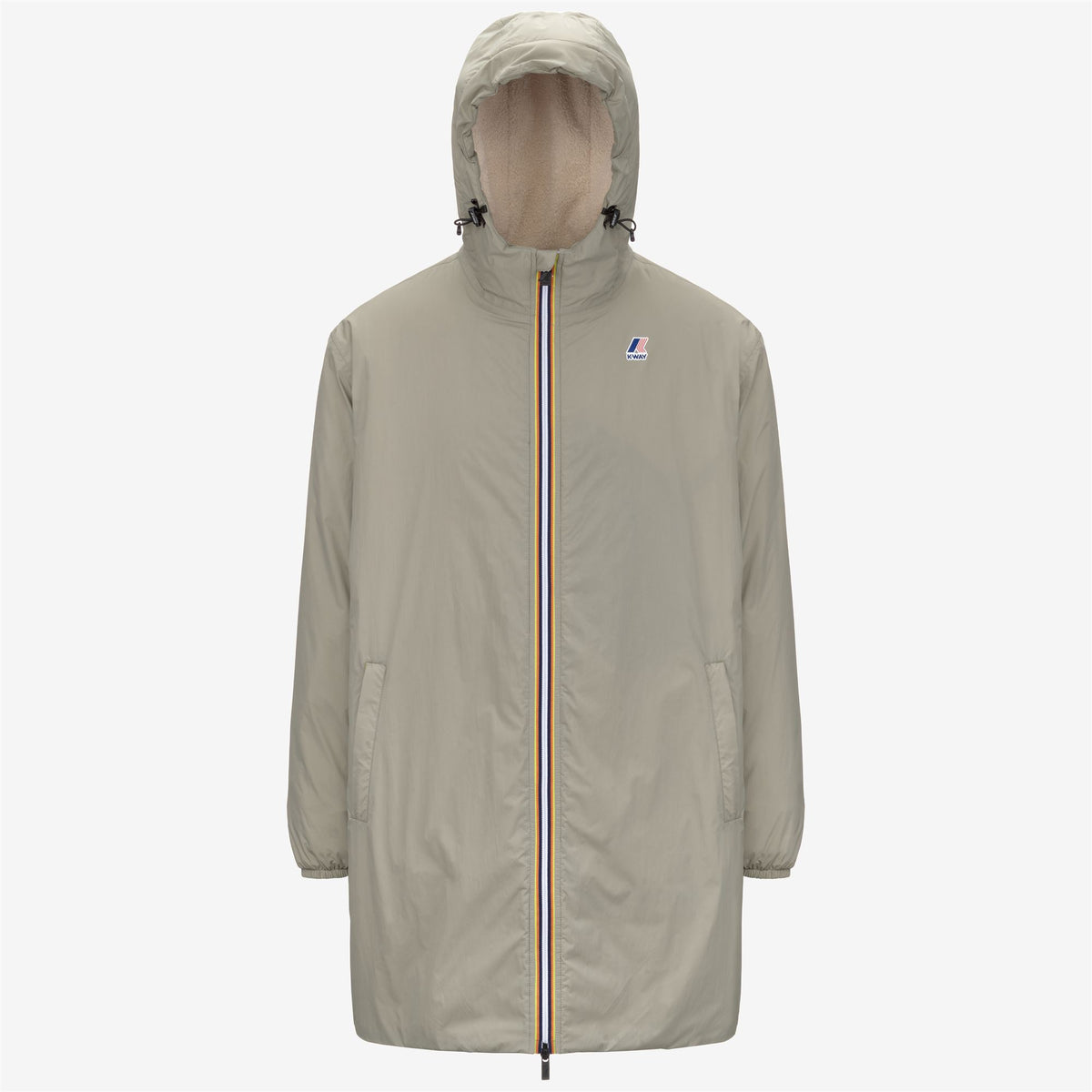 Jackets_UNISEX_LE VRAI 4.0 EIFFEL EAST ORSETTO_3/4 Length_Green Oak - Commercial 1