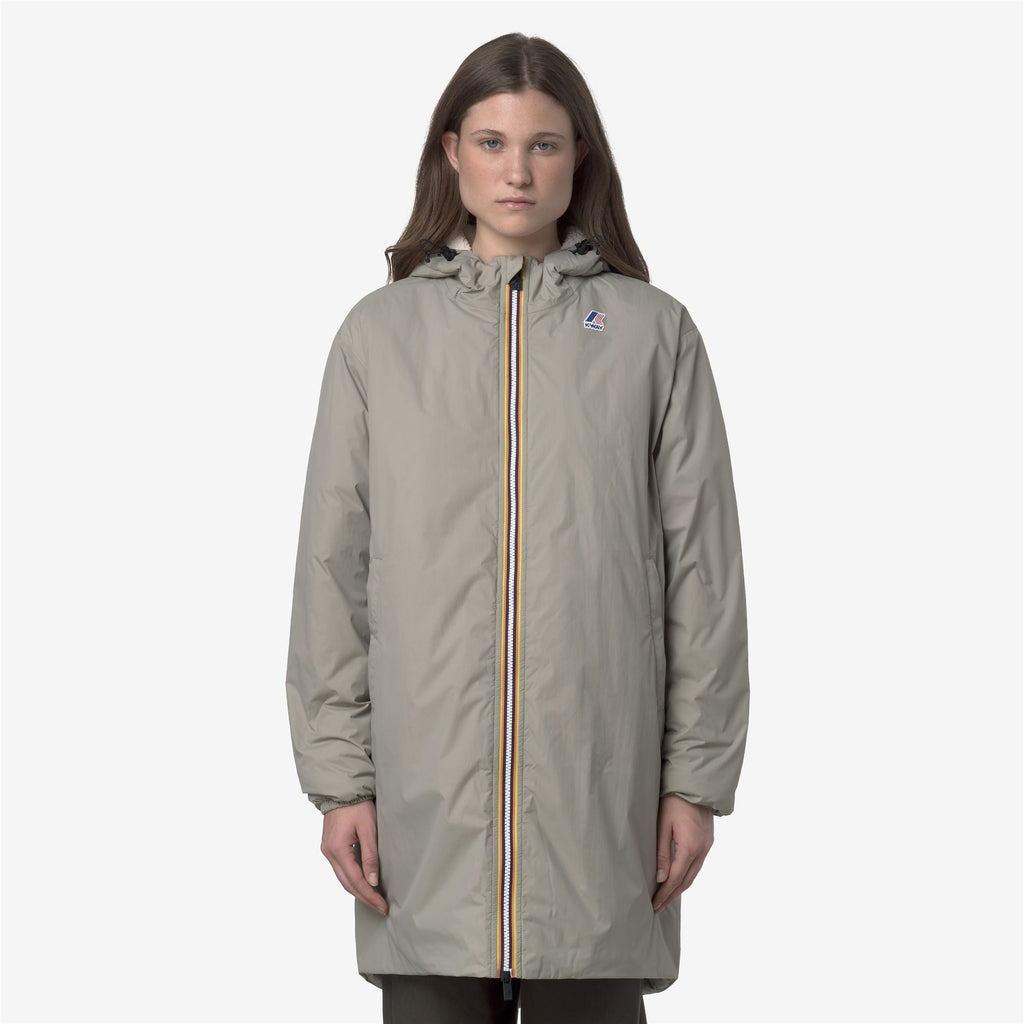 Jackets_UNISEX_LE VRAI 4.0 EIFFEL EAST ORSETTO_3/4 Length_Green Oak - Commercial 3
