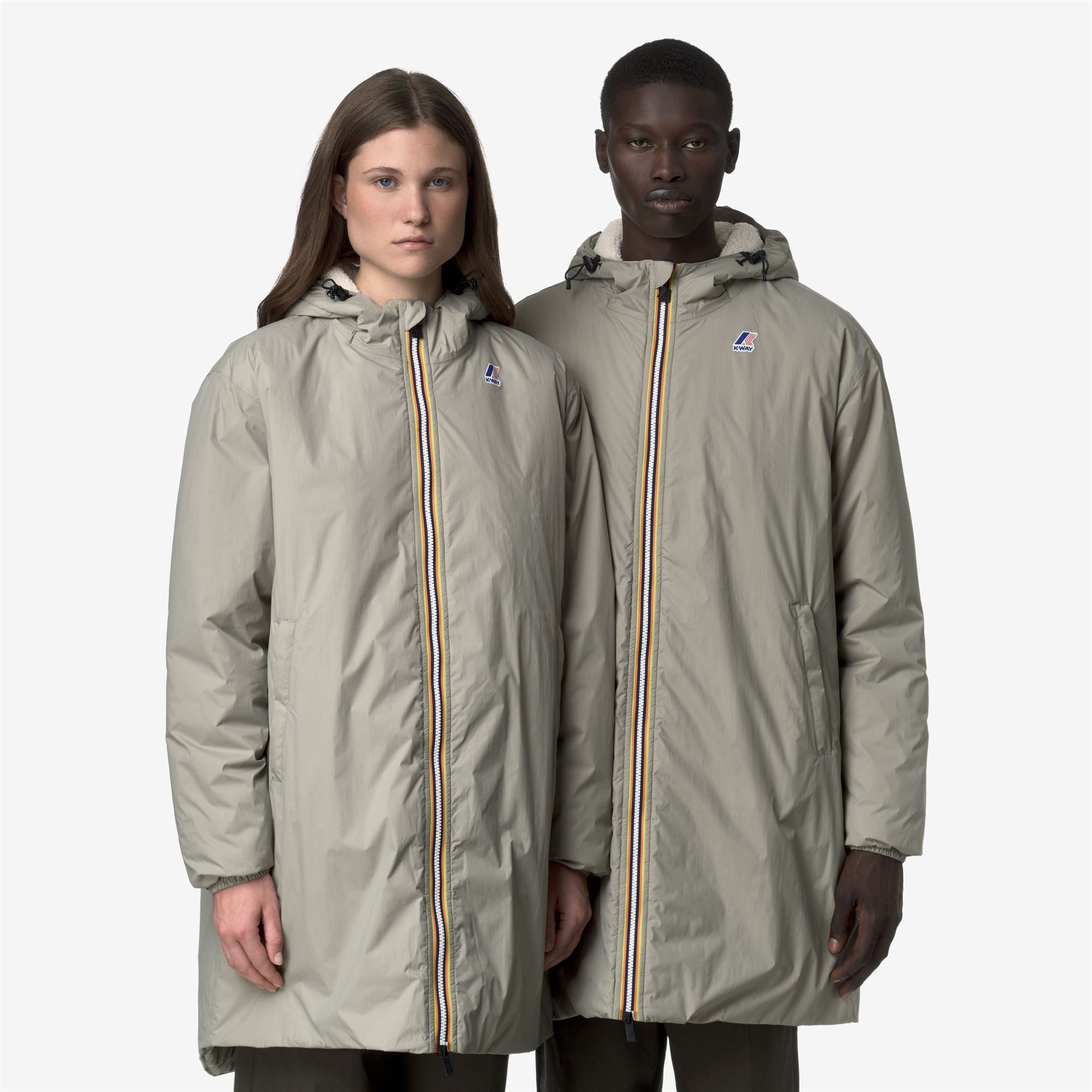 Jackets_UNISEX_LE VRAI 4.0 EIFFEL EAST ORSETTO_3/4 Length_Green Oak - Commercial 7
