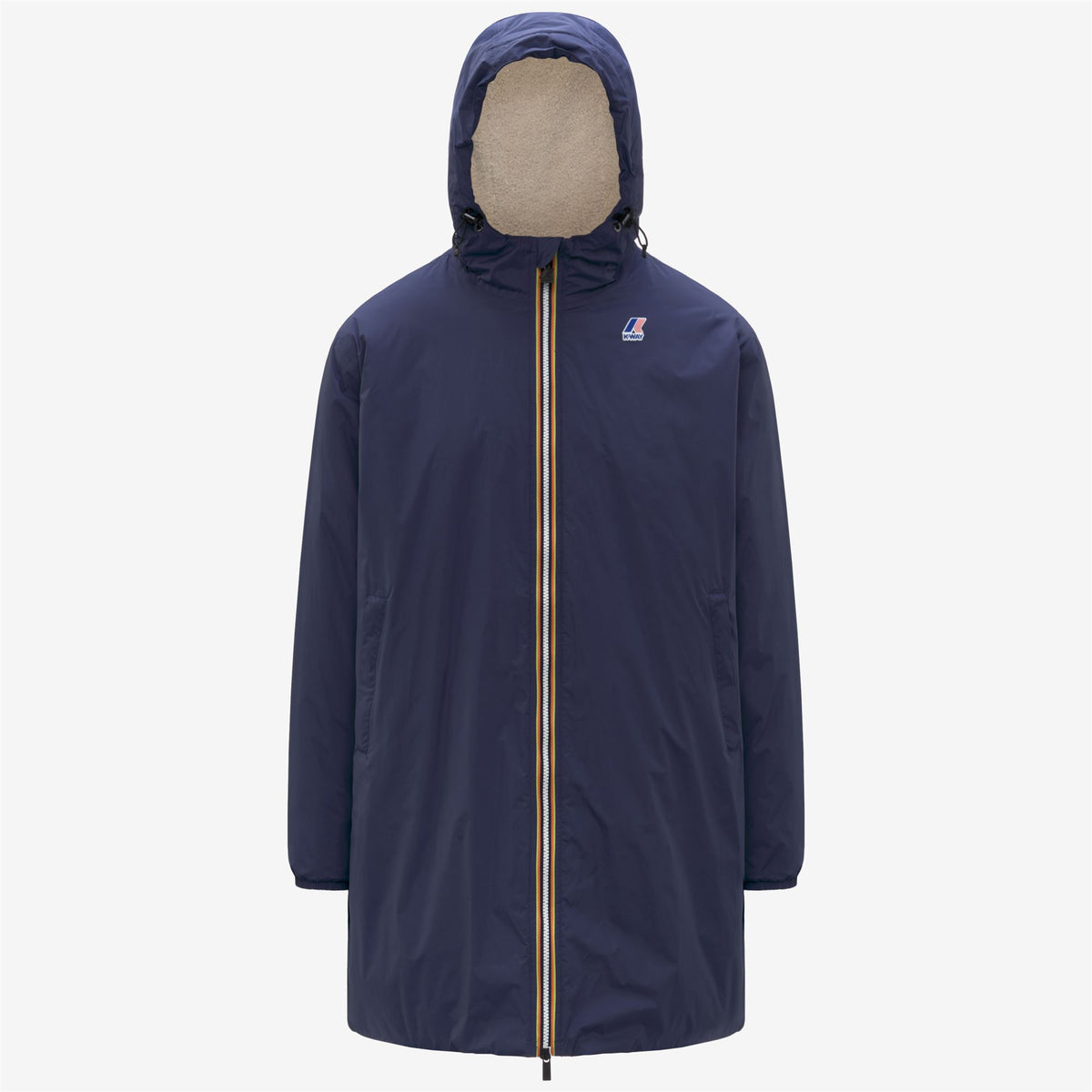 Jackets_UNISEX_LE VRAI 4.0 EIFFEL EAST ORSETTO_3/4 Length_Blue Deep Cobalt - Commercial 1