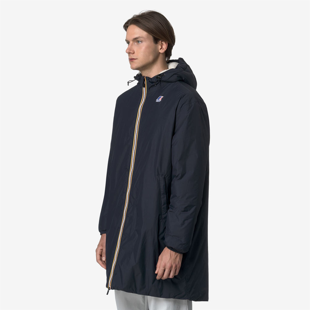 Jackets_UNISEX_LE VRAI 4.0 EIFFEL EAST ORSETTO_3/4 Length_Blue Depth - Commercial 4