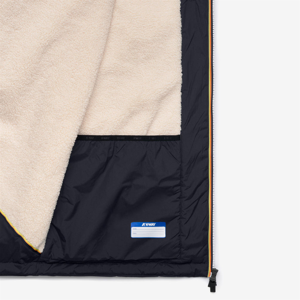 Jackets_UNISEX_LE VRAI 4.0 EIFFEL EAST ORSETTO_3/4 Length_Blue Depth - Commercial 2