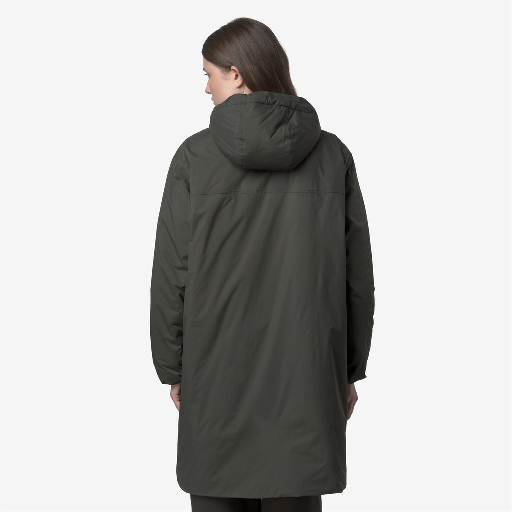 Jackets_UNISEX_LE VRAI 4.0 EIFFEL EAST ORSETTO_3/4 Length_GREEN BLACKISH - Commercial 5