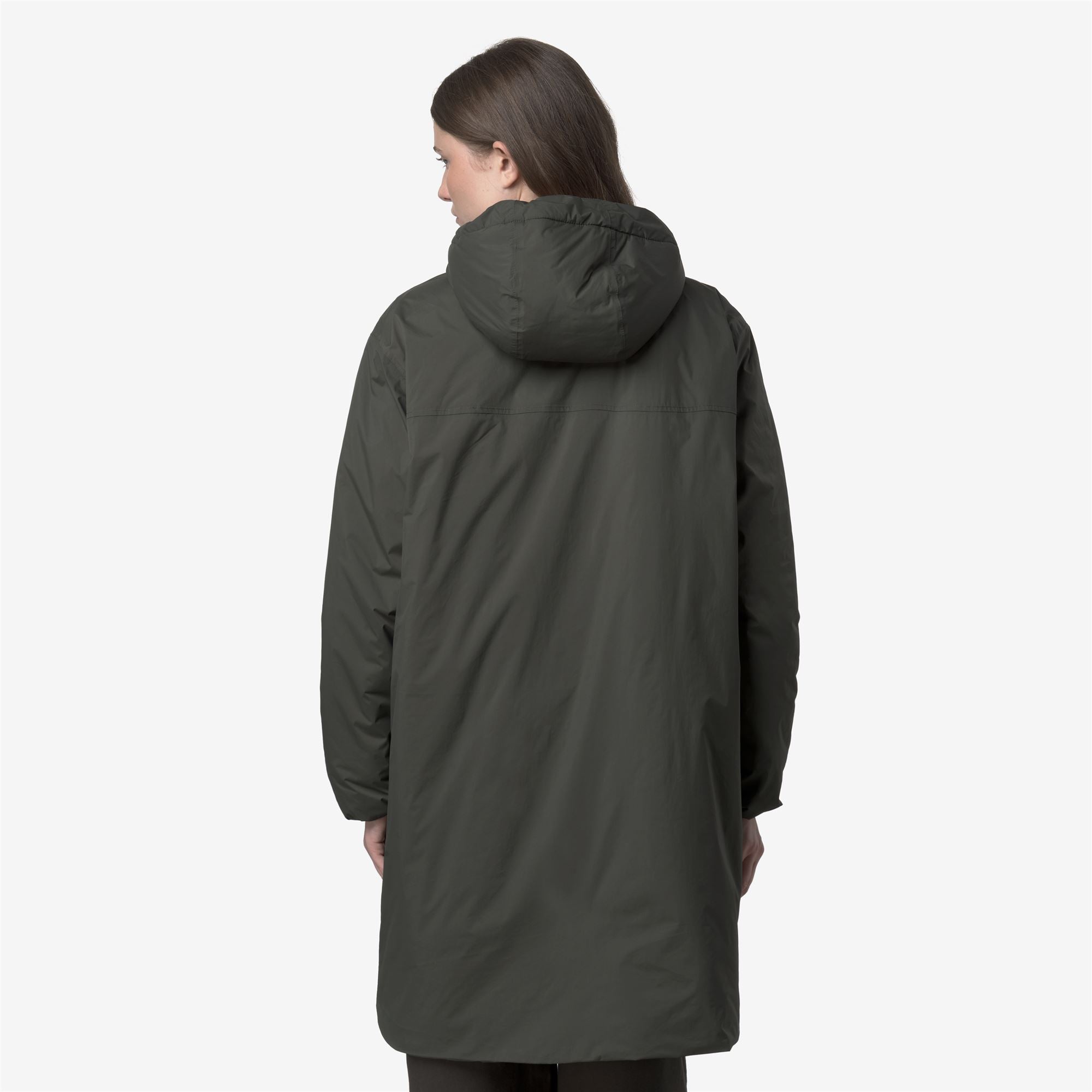 Jackets_UNISEX_LE VRAI 4.0 EIFFEL EAST ORSETTO_3/4 Length_GREEN BLACKISH - Commercial 5