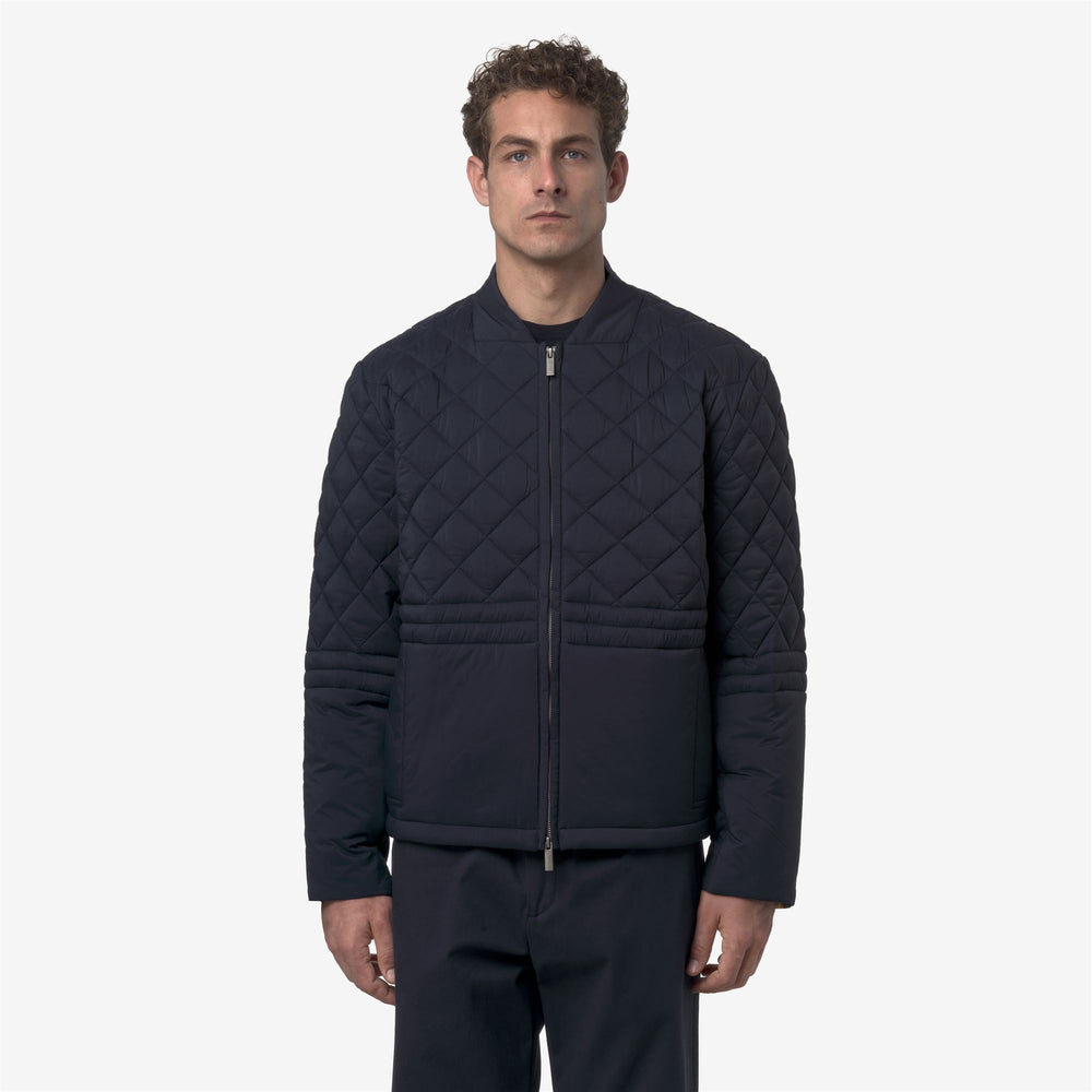 Blue Men's Casual Short Jacket with Warmth and Protection 02