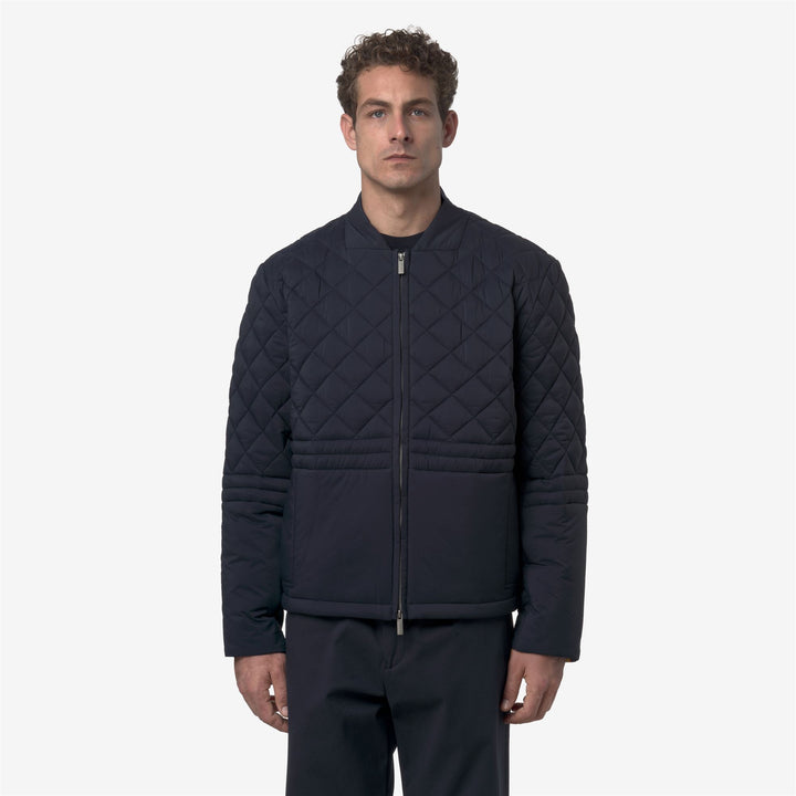 Chaqueta corta informal azul para hombre con calidez y protección 3