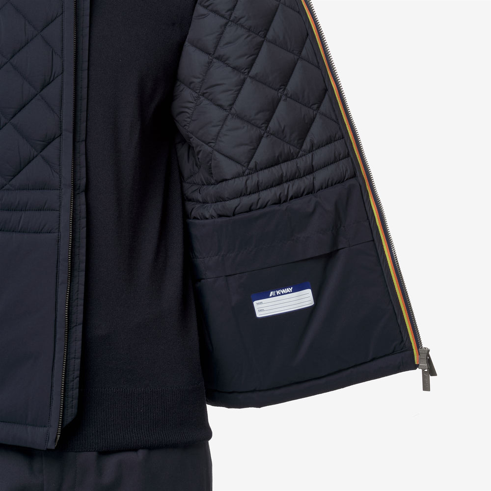 Blue Men's Casual Short Jacket with Warmth and Protection 02