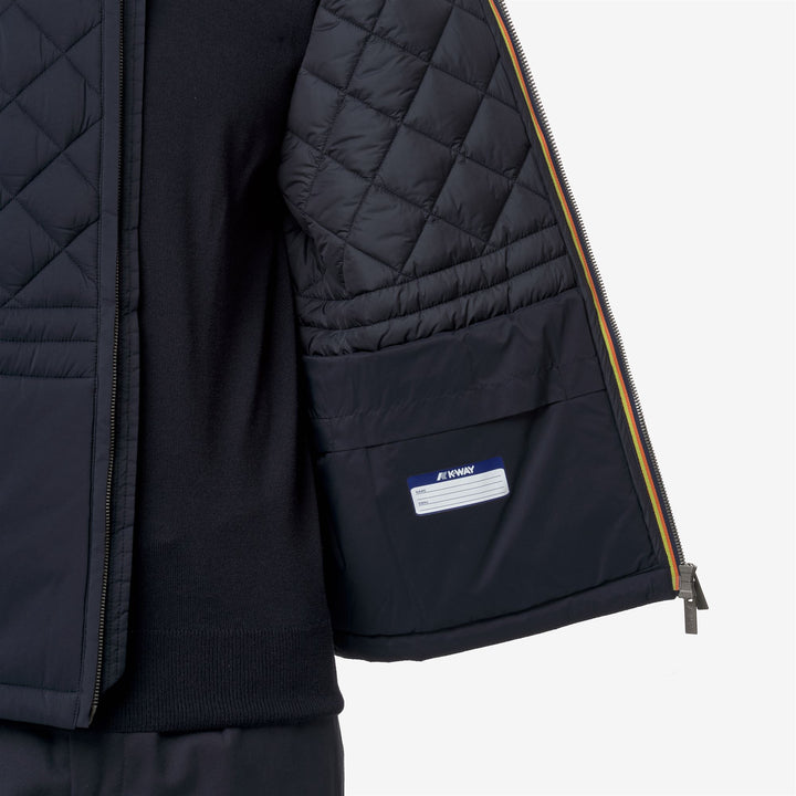 Chaqueta corta informal azul para hombre con calidez y protección 2