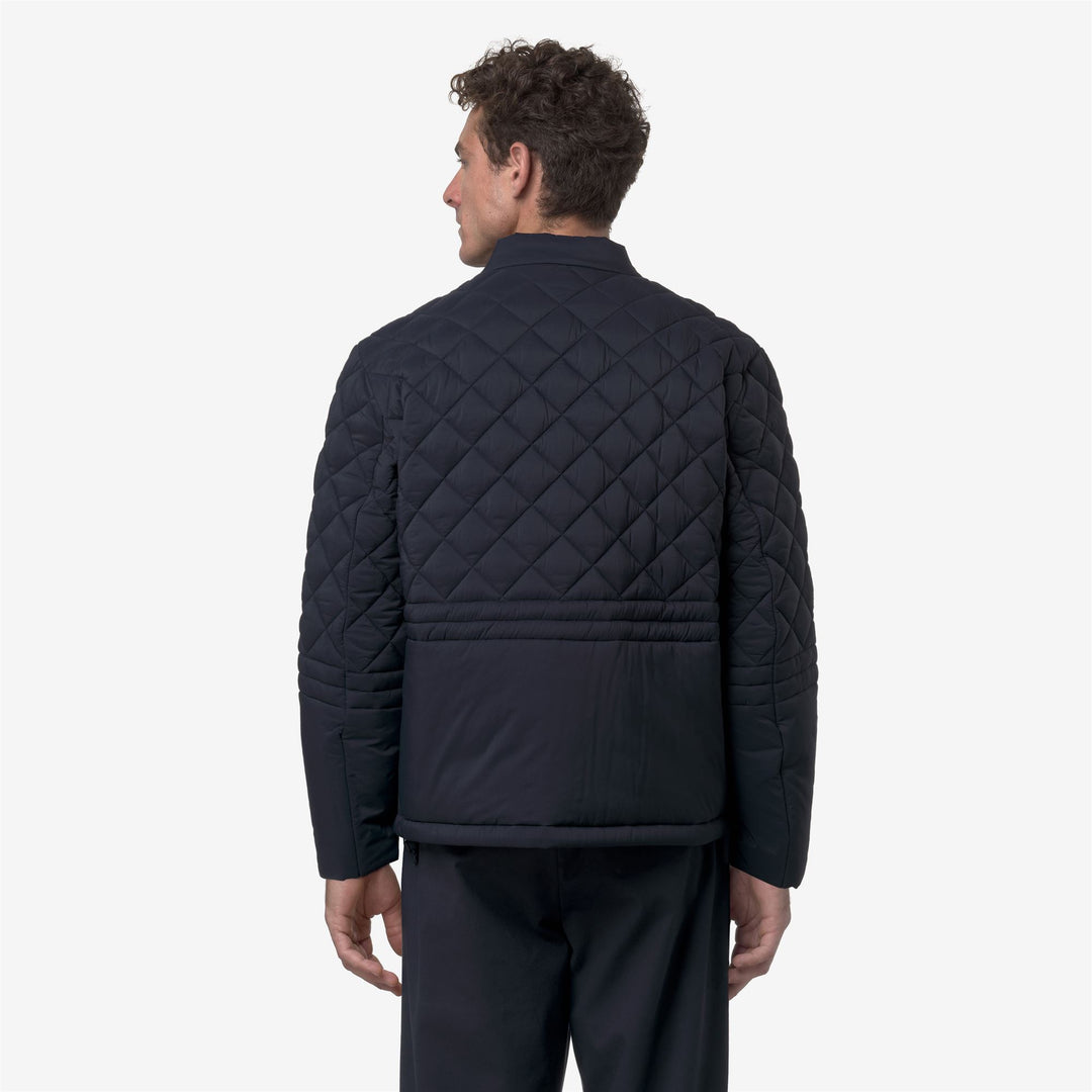 Chaqueta corta informal azul para hombre con calidez y protección main