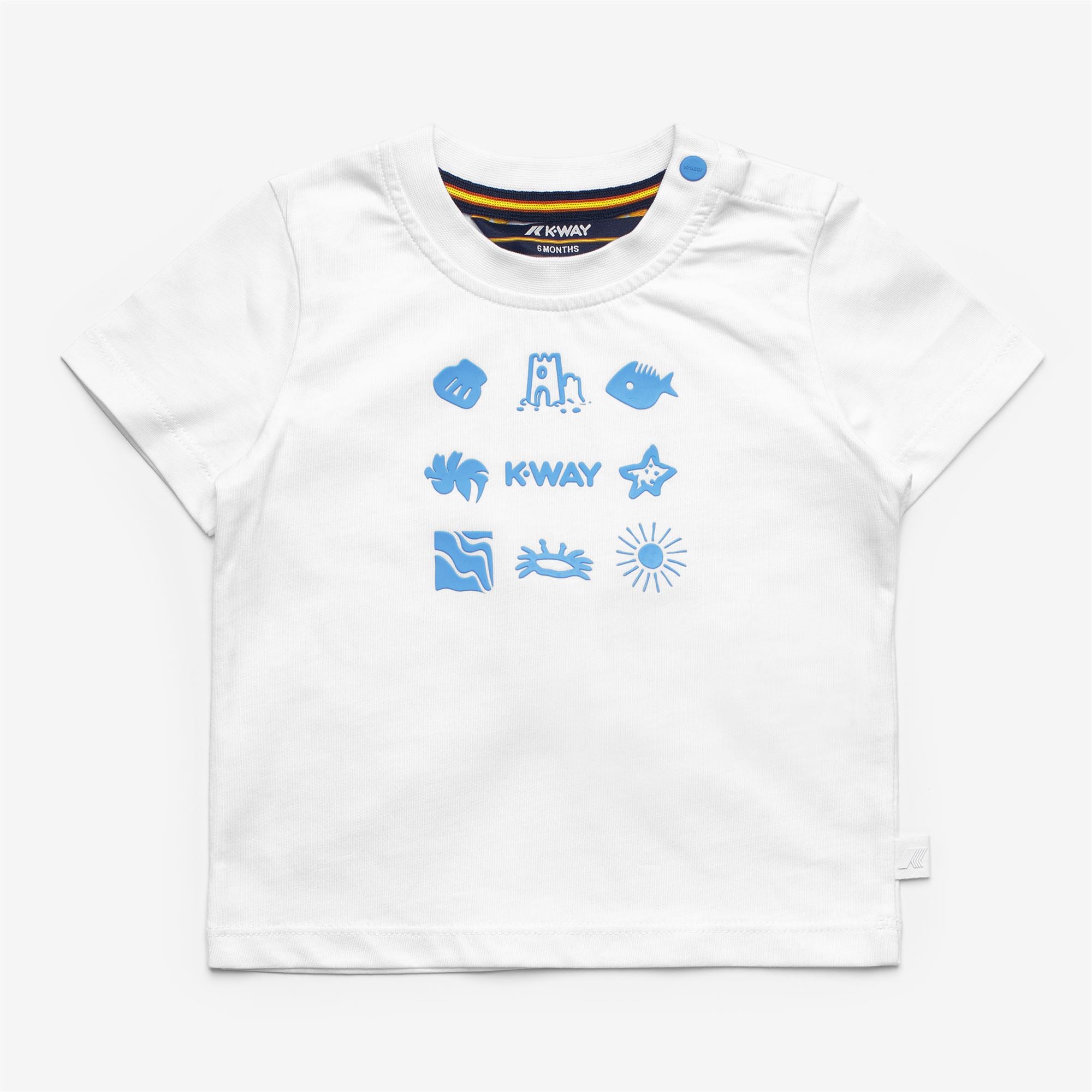Sets_Kid unisex_E. PETE SET PLAGE  JERSEY_Shorts / T-Shirt_White - Blue Cielo - Commercial 3