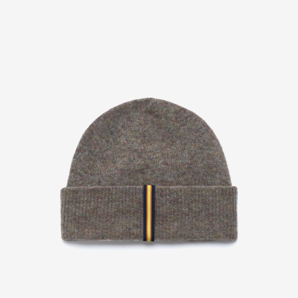 Orange women's wool-blend beanie hat for cold weather 02