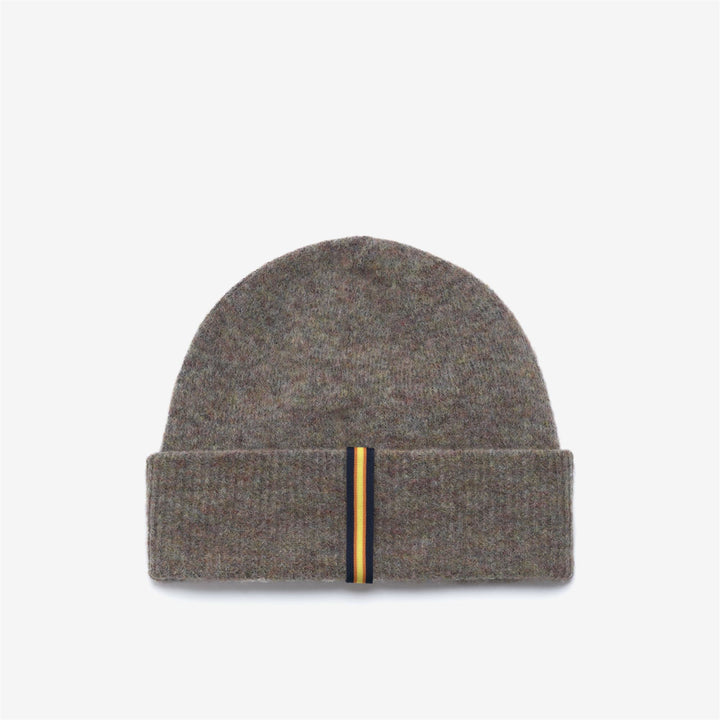 Orange women's wool-blend beanie hat for cold weather 3