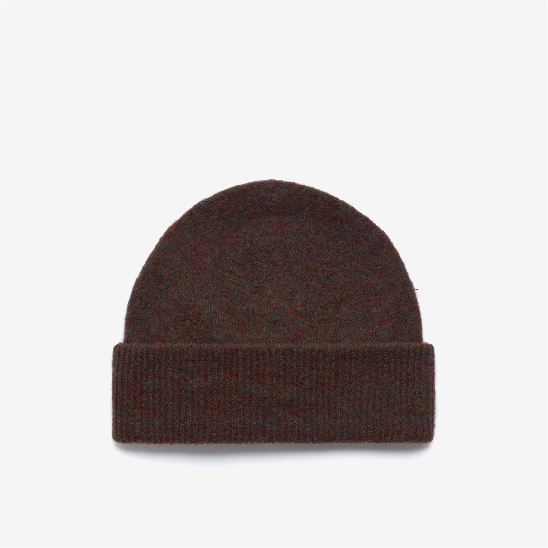 Brown Women's Warm Wool Blend Beanie Hat 01