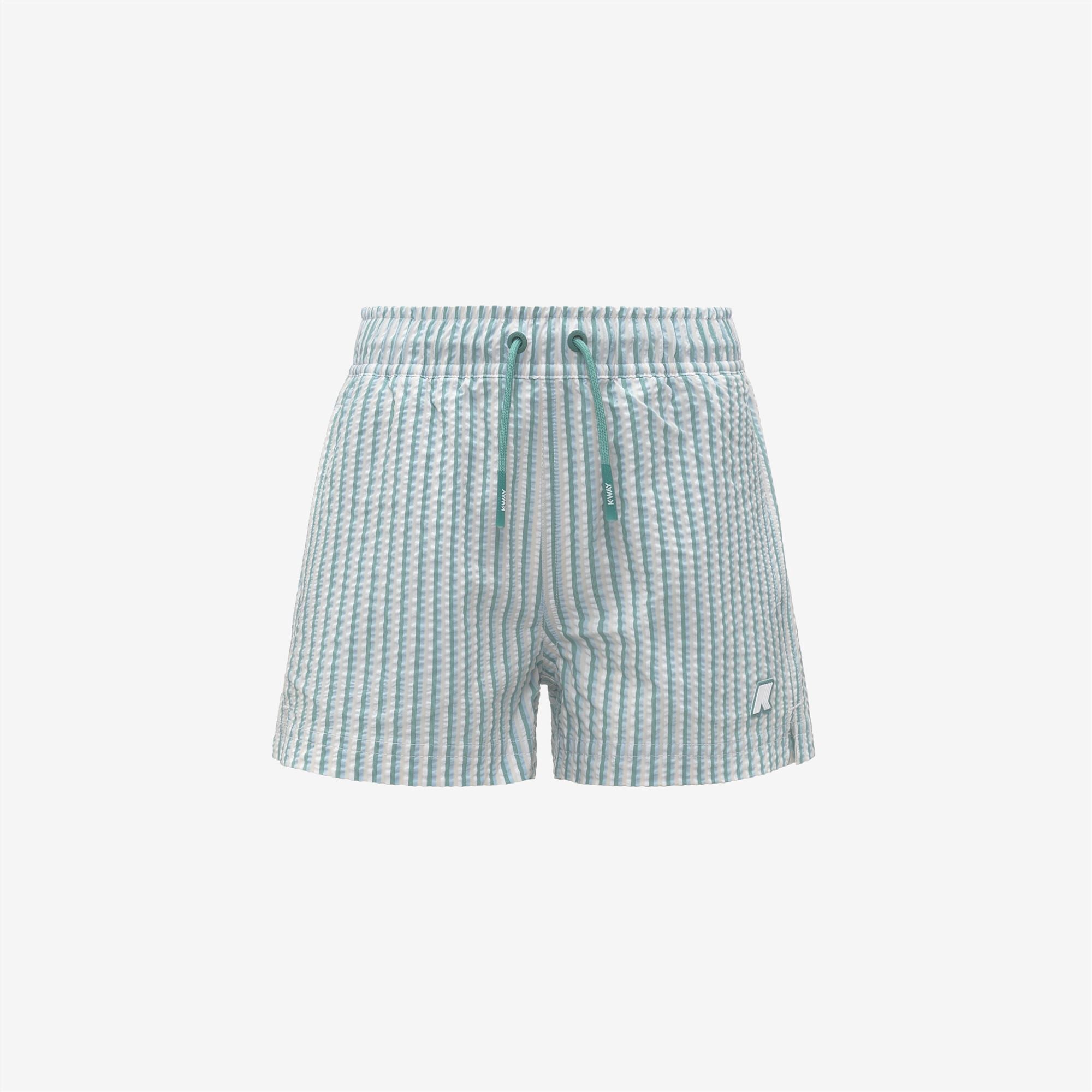 Bathing Suits_Boy_P. HAZEL MULTISTRIPES BEACH_Swimming Trunks_White-Beige-LtBlue-Green - Commercial 1