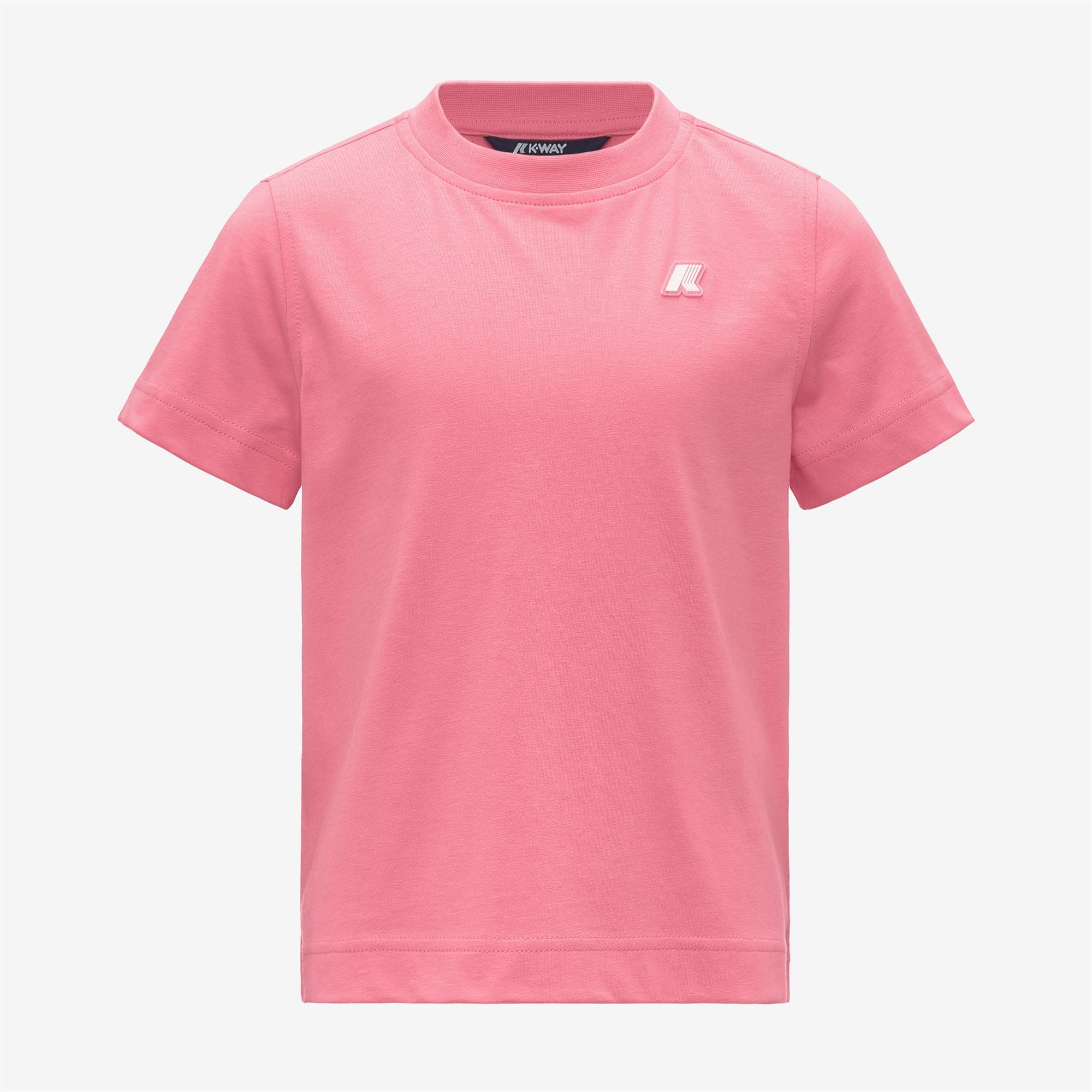 T-Shirts & Top_Girl_P. MELIS JERSEY_T-Shirt_Pink Geranium - Commercial 1