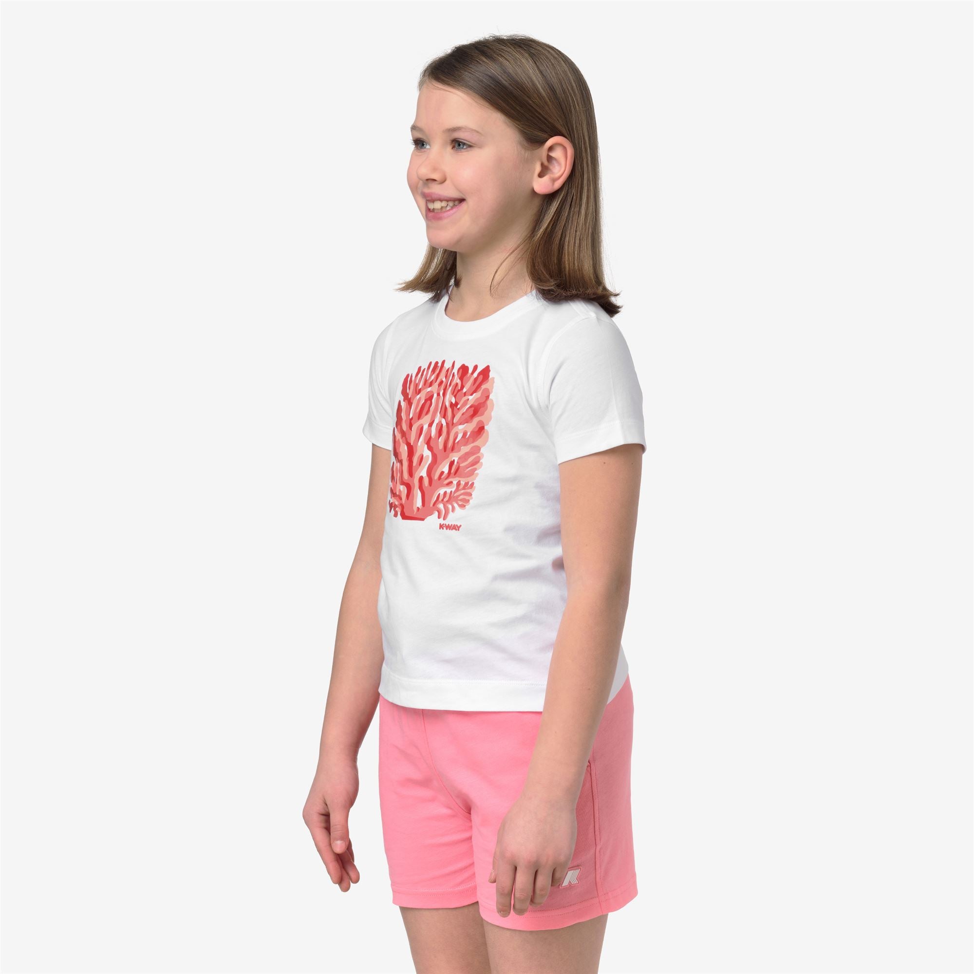 T-Shirts & Top_Girl_P. MELIS CORAIL JERSEY_T-Shirt_White - White - Commercial 5