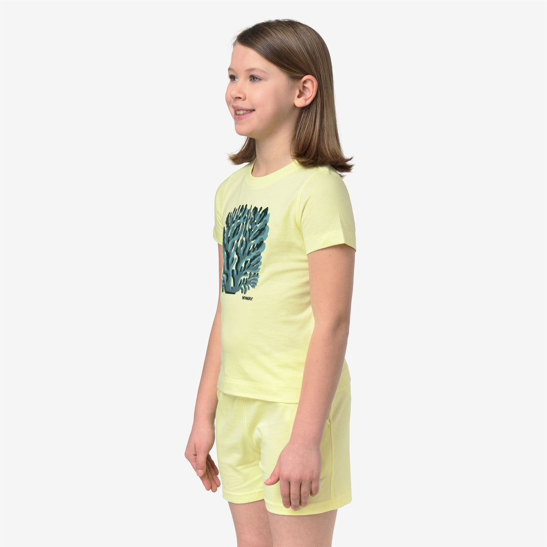 P. MELIS CORAIL JERSEY T-Shirt & Top T-Shirt Niña Yellow Lime main