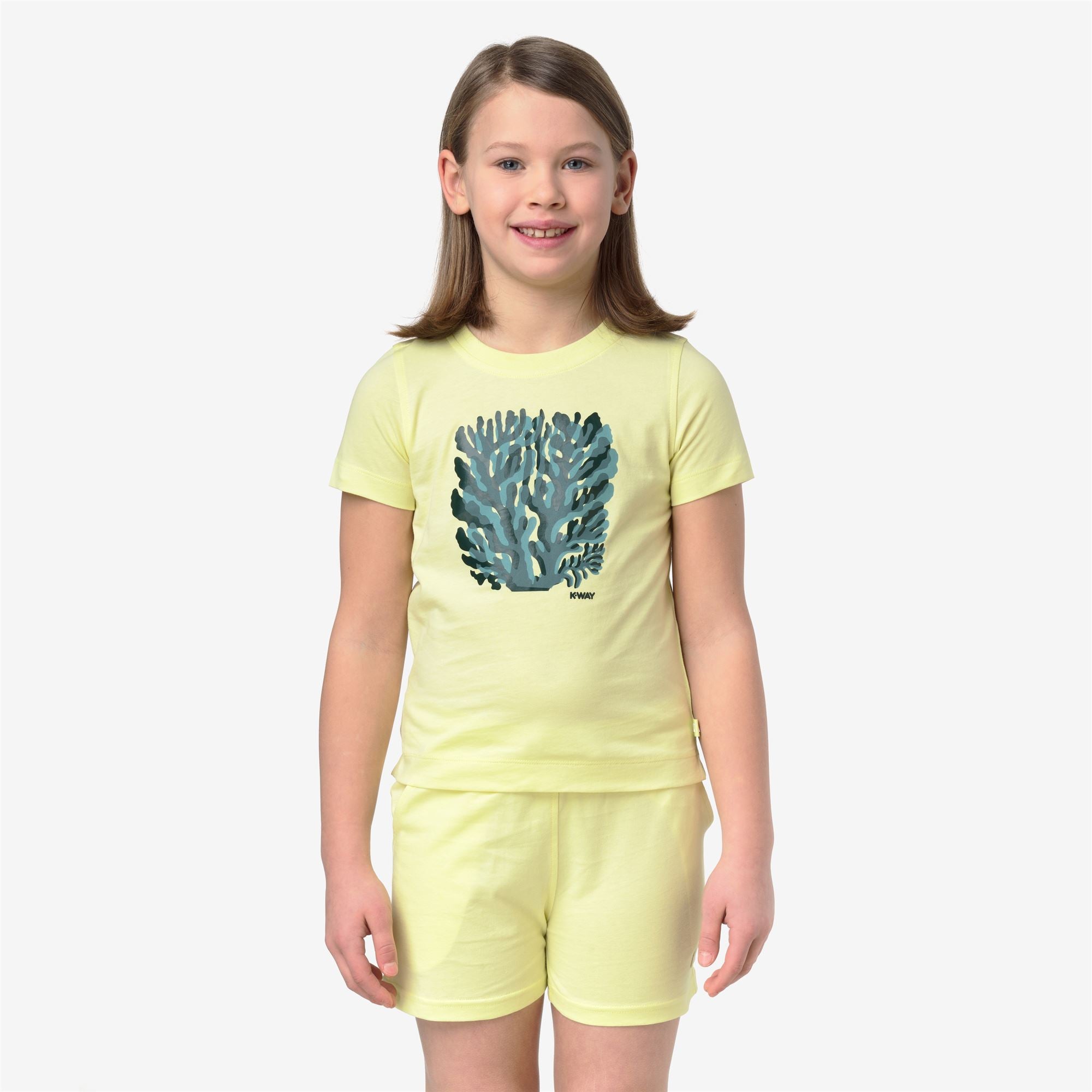 T-Shirts & Top_Girl_P. MELIS CORAIL JERSEY_T-Shirt_Yellow Lime - Commercial 4