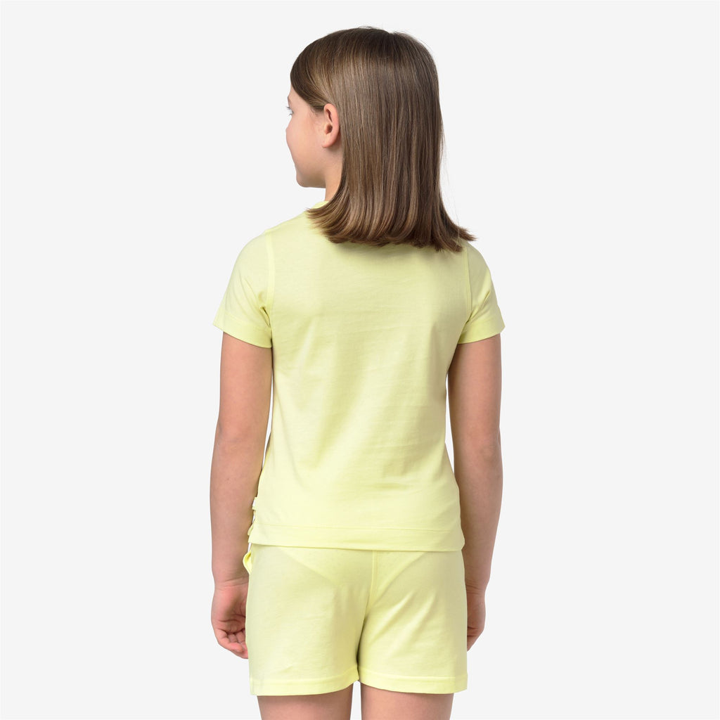 T-Shirts & Top_Girl_P. MELIS CORAIL JERSEY_T-Shirt_Yellow Lime - Commercial 6