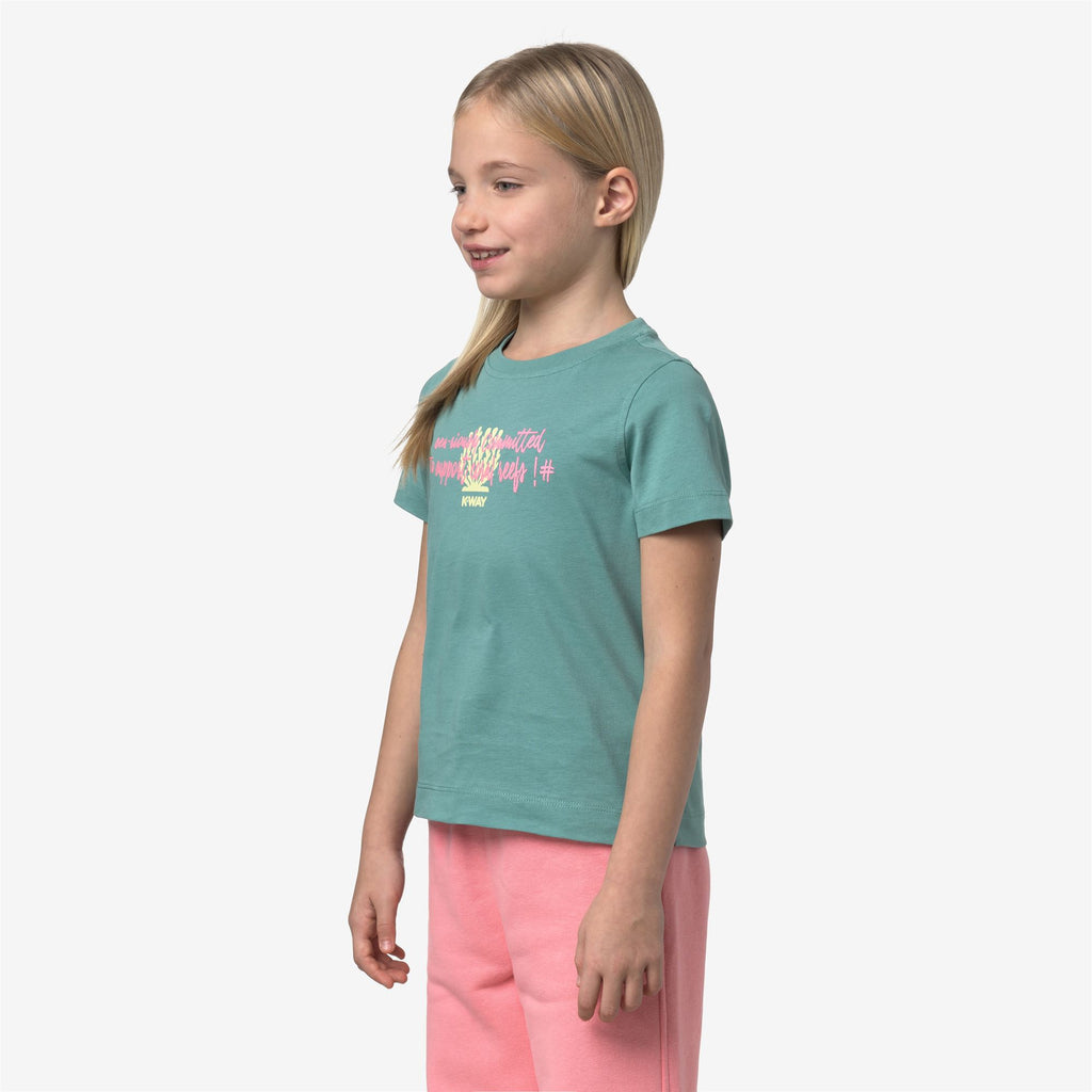 T-Shirts & Top_Girl_P. MELIS SEA RIOUSLY JERSEY_T-Shirt_Green Mine - Commercial 5