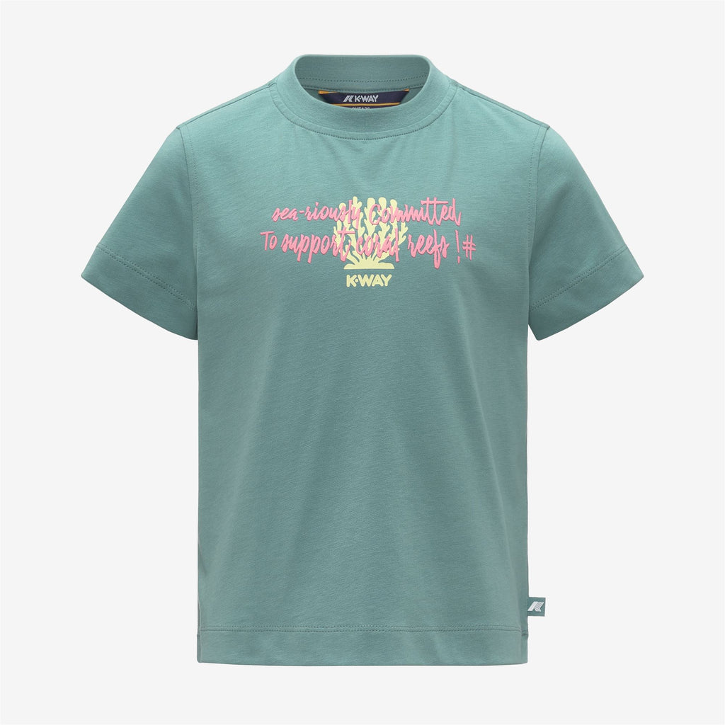 T-Shirts & Top_Girl_P. MELIS SEA RIOUSLY JERSEY_T-Shirt_Green Mine - Commercial 1